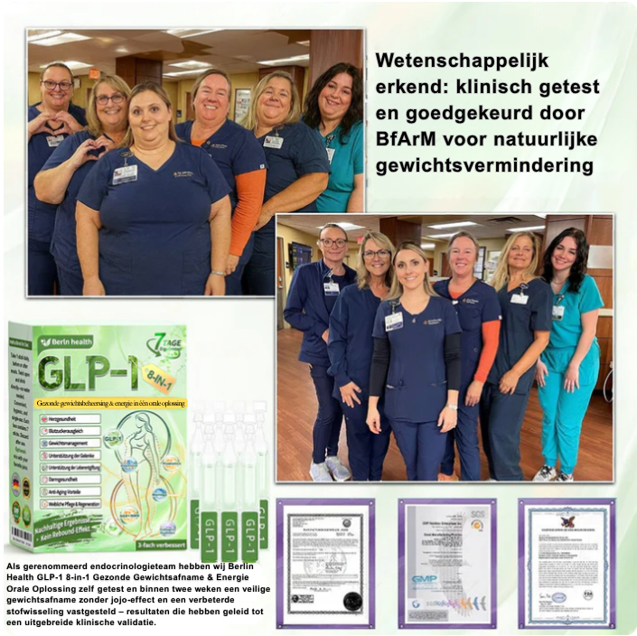Berlin Health™ GLP-1 8-in-1 Gezondheidsoplossing